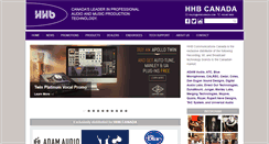 Desktop Screenshot of hhbcanada.com