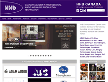 Tablet Screenshot of hhbcanada.com